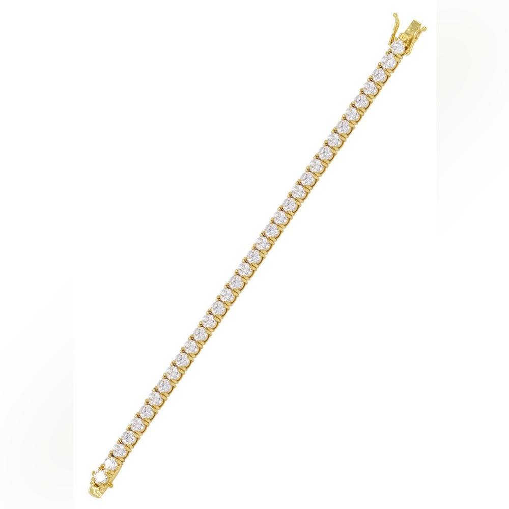 18k 30ct Tennis Bracelet - Picture 5 of 14